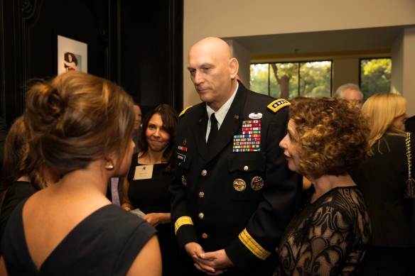 Enjoyed having the opportunity to meet and chat with Gen. Odierno and his wife, Linda. (Photo by Dave Rossman)